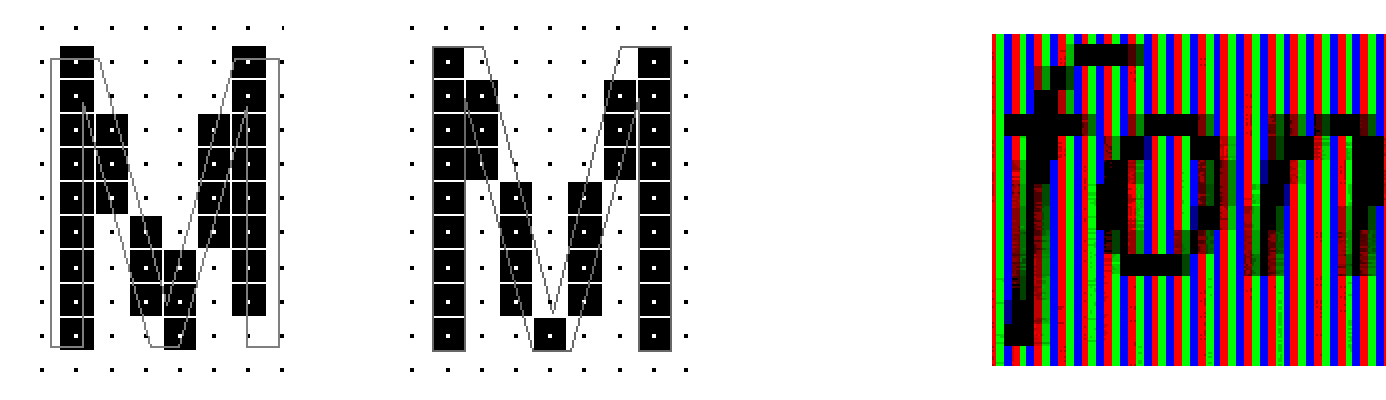 Hinting typefaces to sit on a pixel grid.